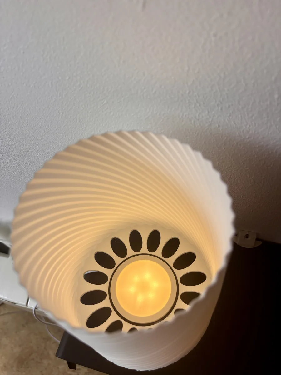 Lampe LED design spirale – Éclairage d’ambiance USB – Blanc & noir - photo 4